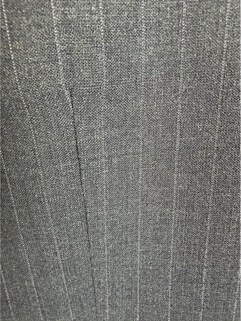 RALPH LAUREN RALPH gray striped wool lycra mens jacket blazer 46R